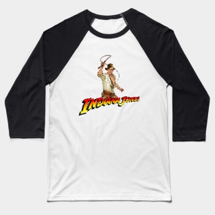 Indiana Jones Pixelated Art Baseball T-Shirt